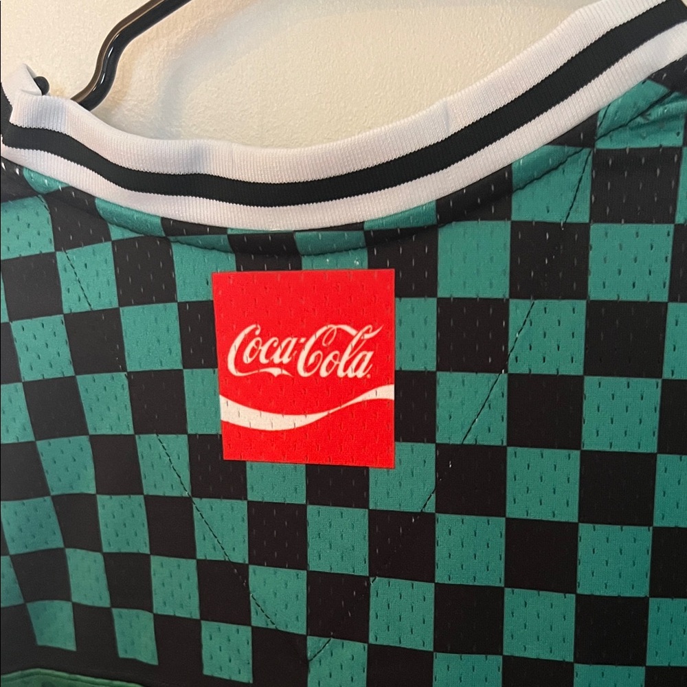 Awake NY Green and Black Checkered Coca Cola Jersey long sleeve - Picture 9 of 9
